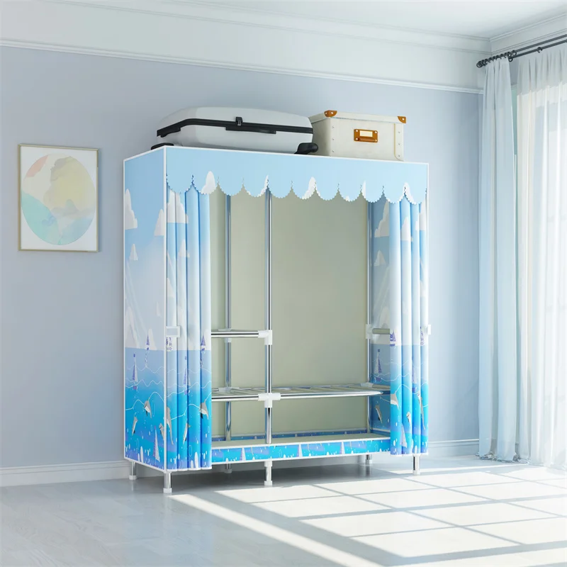 Складной Тканевый шкаф для хранения одежды в спальне