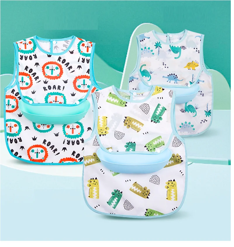 baby Detachable PEVA Bibs waterproof manufacture