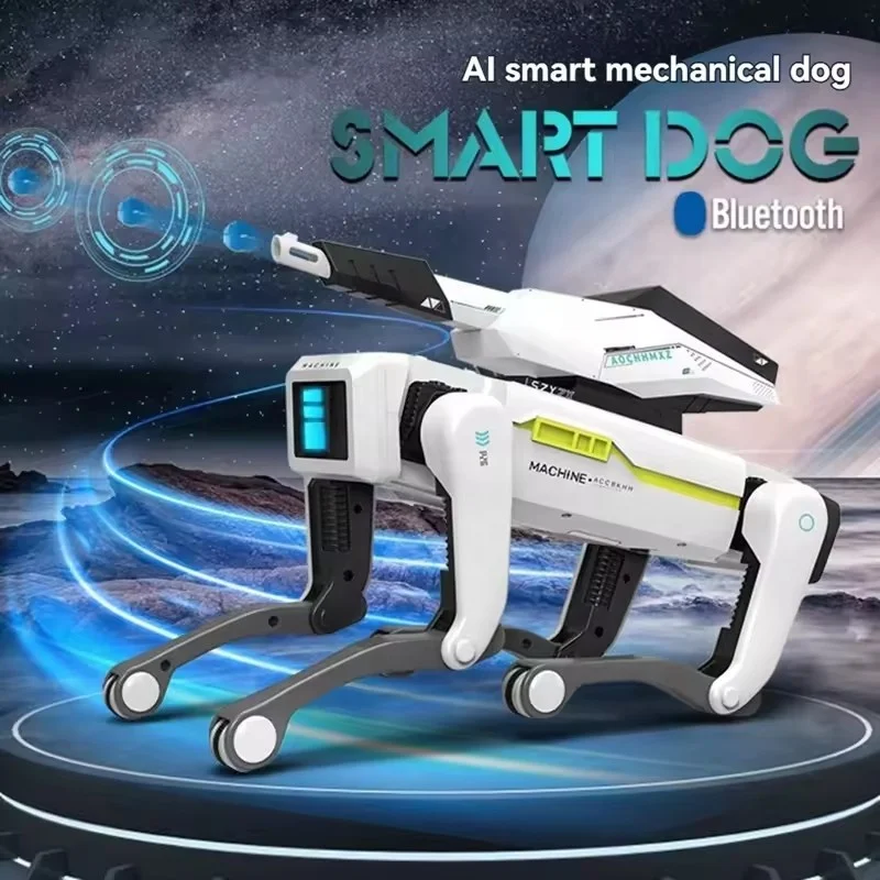 Support Action Programming AI Smart RC Robot Dog Toy Voice APP Remote Control Gesture Sensing Intelligent Stunt Mechanical Dog