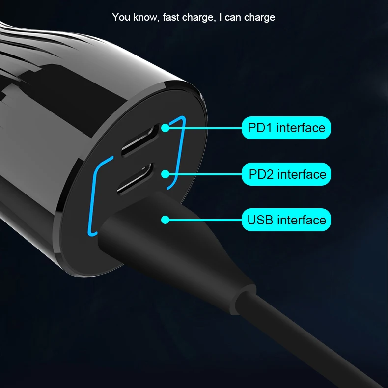 3 в 1 несколько портов 95W Выдвижной USB Автомобильное зарядное устройство типа C PD автомобильное зарядное устройство для мобильного телефона для ноутбука MacBook