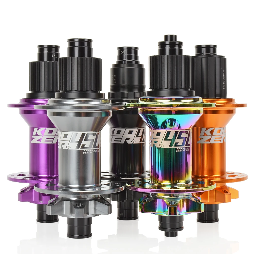 Koozer 450 Rear Hub 120 Clicks, 28H, Cr-Mo Steel Axle, HG/MS/XD