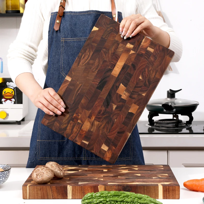 Nature Color Solid Wood Cutting Board Large Wooden Chopping Blocks In Stock Wood Cutting Board