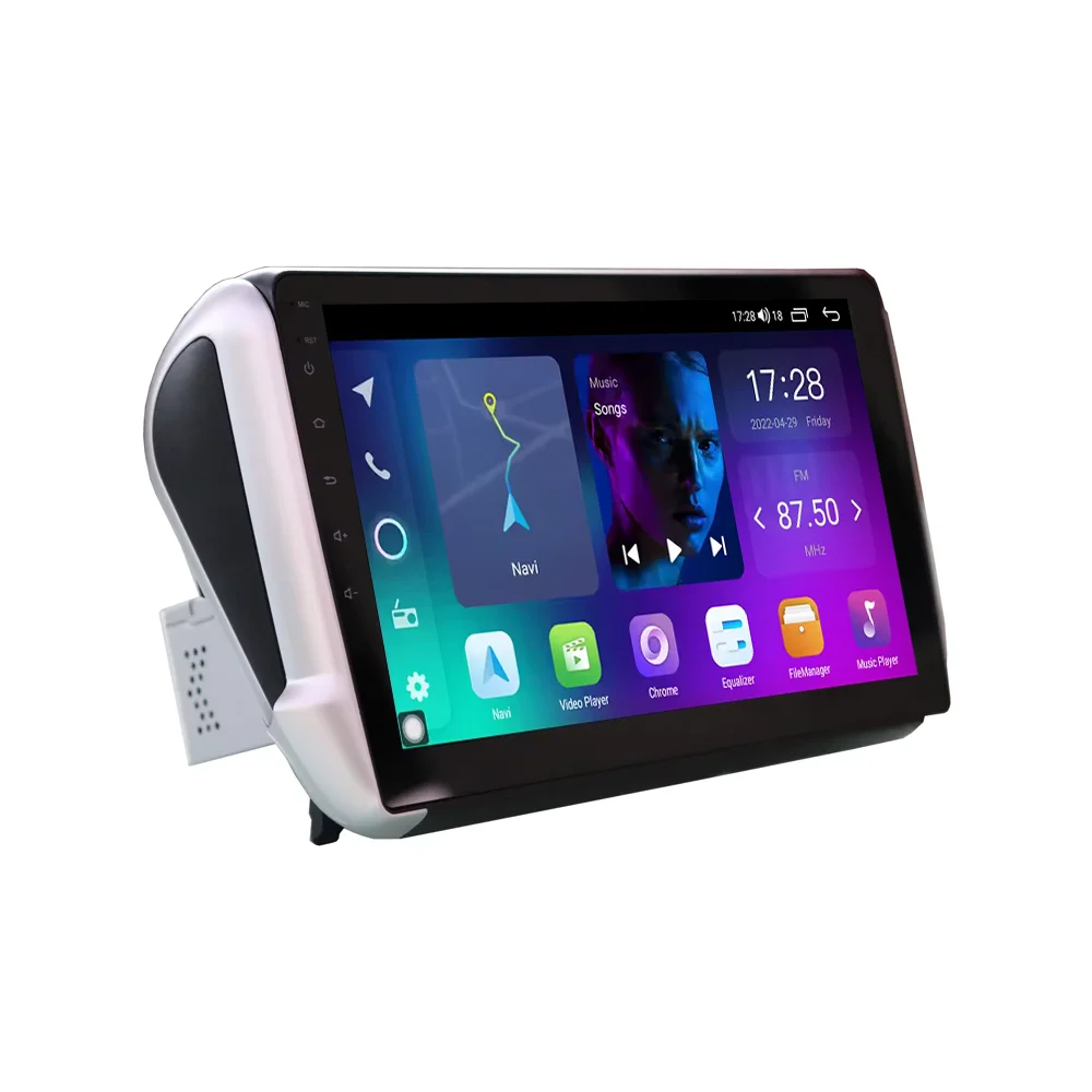 10.1 Inch Car Monitor Android 10 2K Touch Screen Car Radio Car Dvd Player Pioneer GPS AHD BT DSP for PEUGEOT 208 2008 2015-2020