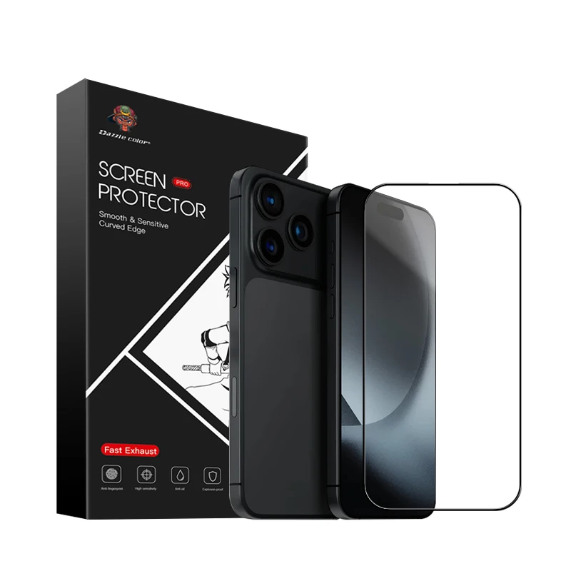 Hot Selling Best Quality Silk Printing HD Privacy Matte Tempered Glass Protector for Iphone 17 Pro Promax Screen Protector