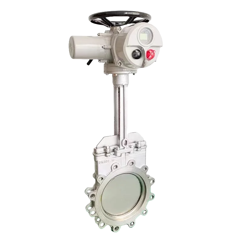 PZ973 Electric knife gate valve for sewage slurry Electric slurry gate valve