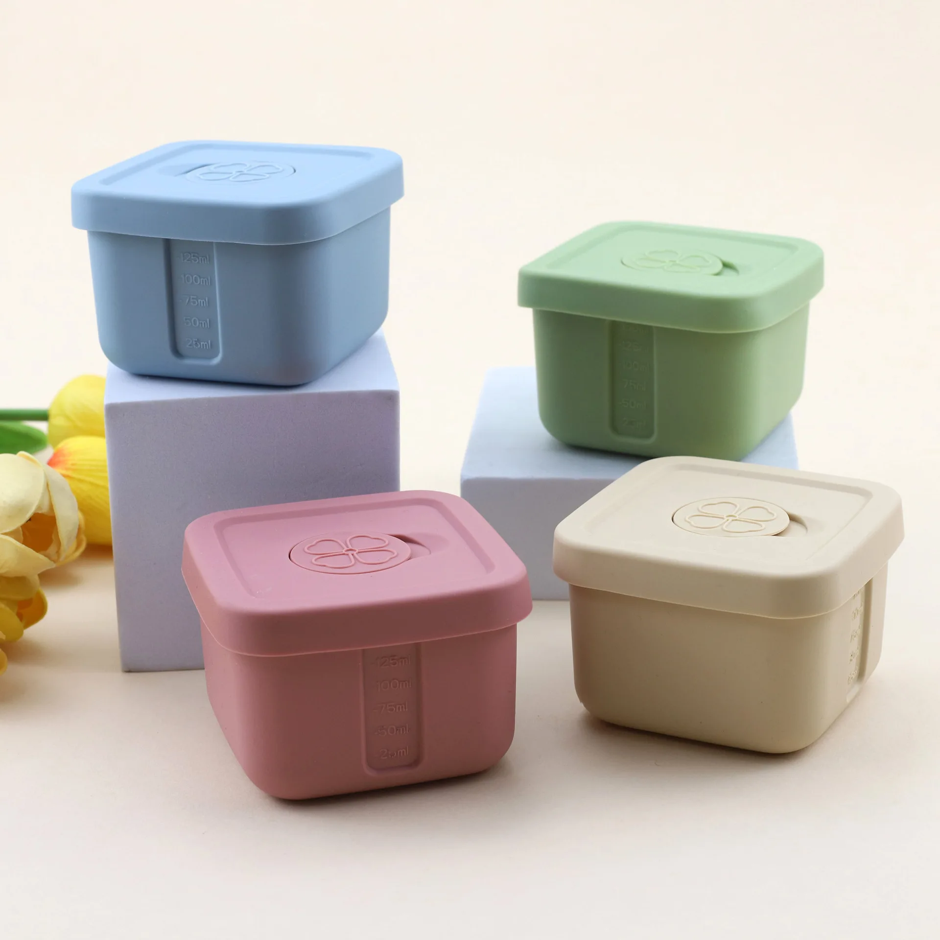 Food-Grade Ice Cube Mold for Freezer Baby Complementary Foods Ice Cubes Home Ice Box for Portioning Storing Ice Cream Tools supplier