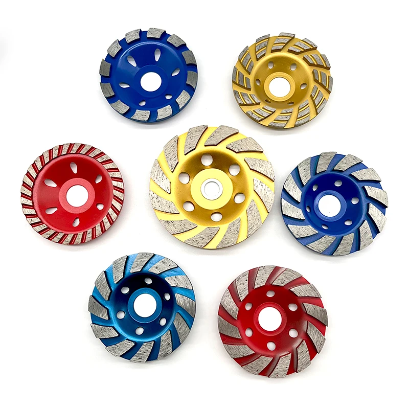 Colorful Diamond Grind Disk Marble Diamond Grinding Disc factory