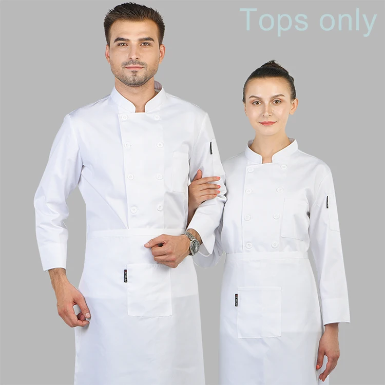 Men /Women Double Breasted Long Sleeve Chef Jacket Coat Unisex Uniform Men /Women Double Breasted Long Sleeve Chef Jacket Coat Unisex Uniform
