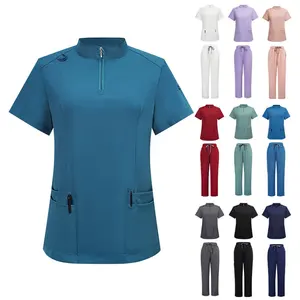 Wholesale Custom Logo Scrubs Uniforms Sets Unisex Hospital Medical Uniform Doctor Nurse Scrubs Set
