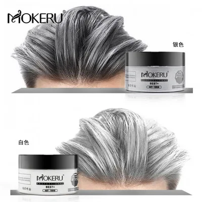 Amazoncom  Hair Coloring Wax Disposable Instant Matte Hairstyle Mud  Cream Hair Pomades for Kids Men Women to Cosplay Nightclub Masquerade  Transformation Ash Grey  Beauty  Personal Care