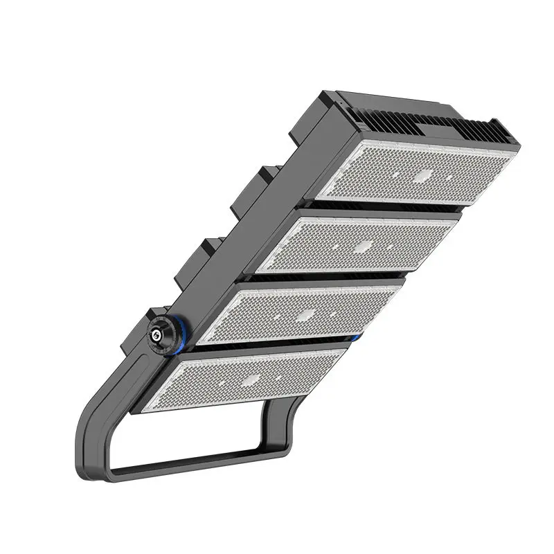 LED-Außen-Flutlichtstrahler mit Wasserfestigkeit und Blendungsschutz für Stadien und Hochmastanlagen, 500 W / 1000 W, IP33-geschützt, aus Polycarbonat-Material