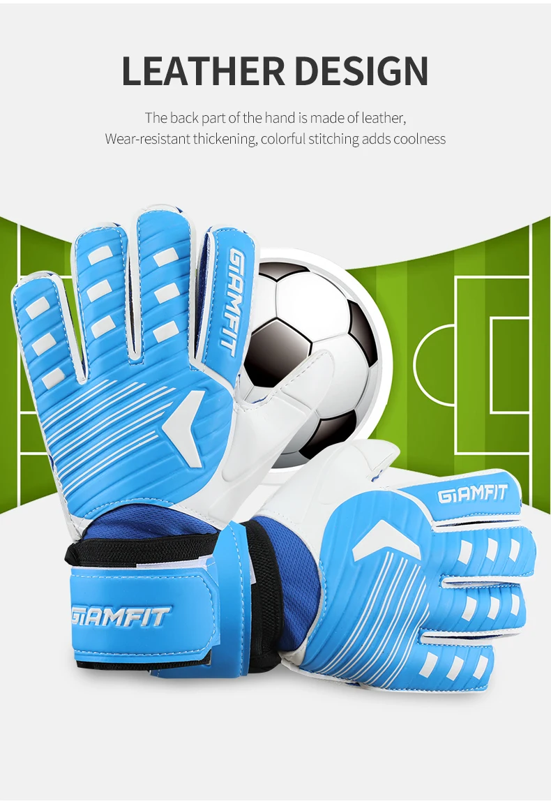 Kids Adults Size Latex Soccer Goalkeeper Gloves Professional Football