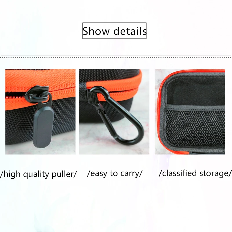 Custom Logo Electronic Cable Accessories Bag Organiser Travel Carrying Cable Organizer Bag EVA Tool Case details