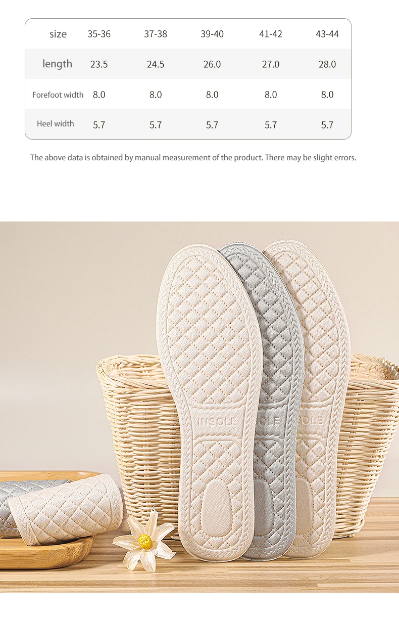 Wormwood Anti Odor Shoes Insoles Cuttable Deodorant Pads