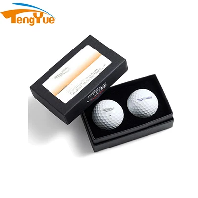 Custom Logo Printed Recycled Kraft Paper Golf Ball Packaging Gift Box  With Foam Paper Insert for Dozen Golf Balls&Cricket Ball