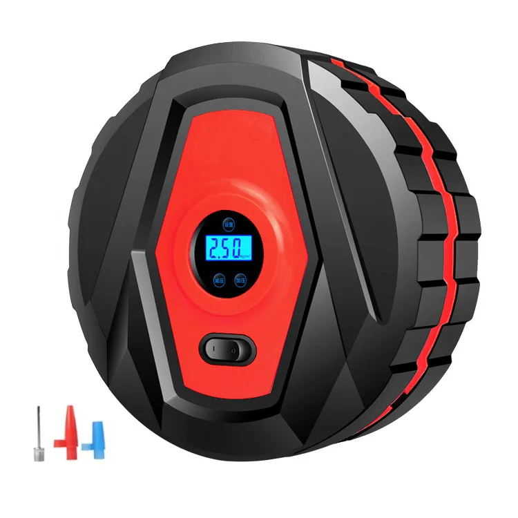 Car Air Pump Precision Digital Display Small Mini Portable Durable Multifunctional 12V High Power Car Tire Pump Cylinder