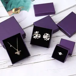 5 3/8 x 3 7/8 1 Jewelry Kraft Cotton Filled Box Black Double Lid Magnet Gift For Neckless