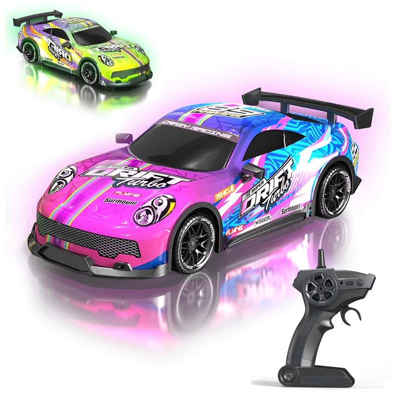 1/16 4WD RC Drift Car - 2.4G Remote Control Stunt Vehicle for Kids