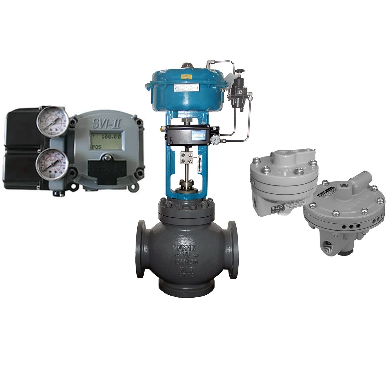 Original Masoneilan SVI2-22113121 Cast Iron Valve Positioner and BR200 BR400 Amplifier Chinese Control Valve Parts