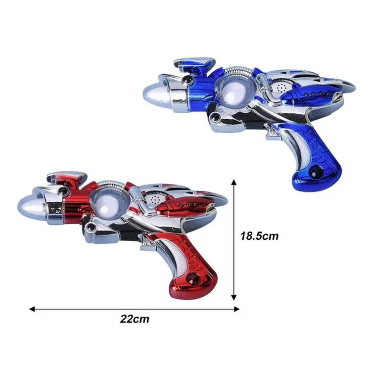 Супер светодиодный световой шар Космический шумоподавитель игрушечный пистолет с забавными космическими звуками