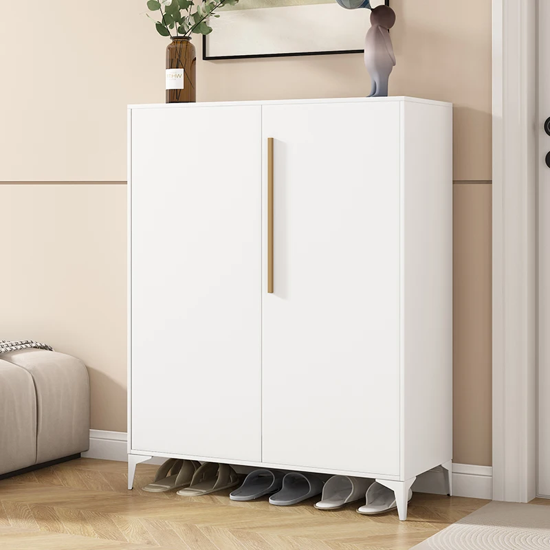 Compact Steel Shoe Cabinet and Space-Saving Design Durable Steel Shoe Rack Cabinet with Adjustable Shelves