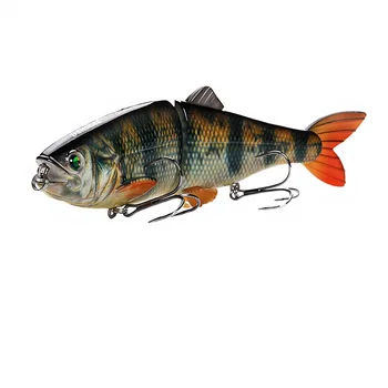 Customized 2 Sections 20cm 90g Deep Diving Swimbait Shad Lure Kit for Ocean Boat Fishing River Lake & Stream – Soft Lure – view 4