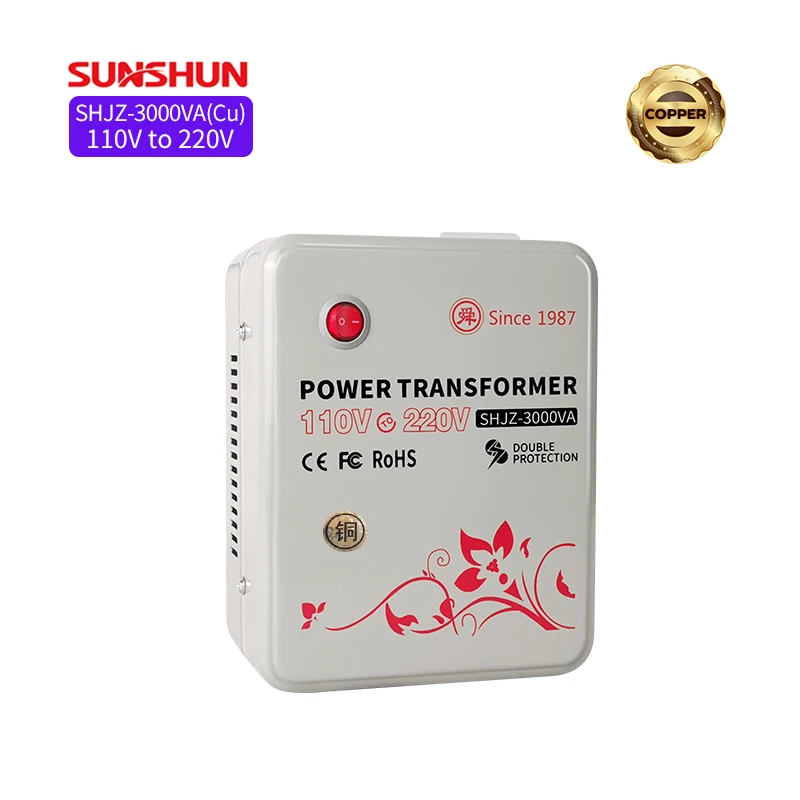 Shunhong 3000w 110v to 220v Transformer - Reliable Power