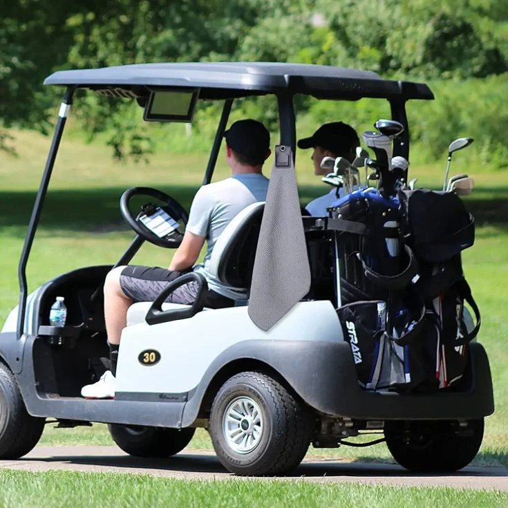 Golf Towels Clip Outdoor Detachable Pu Leather Golf