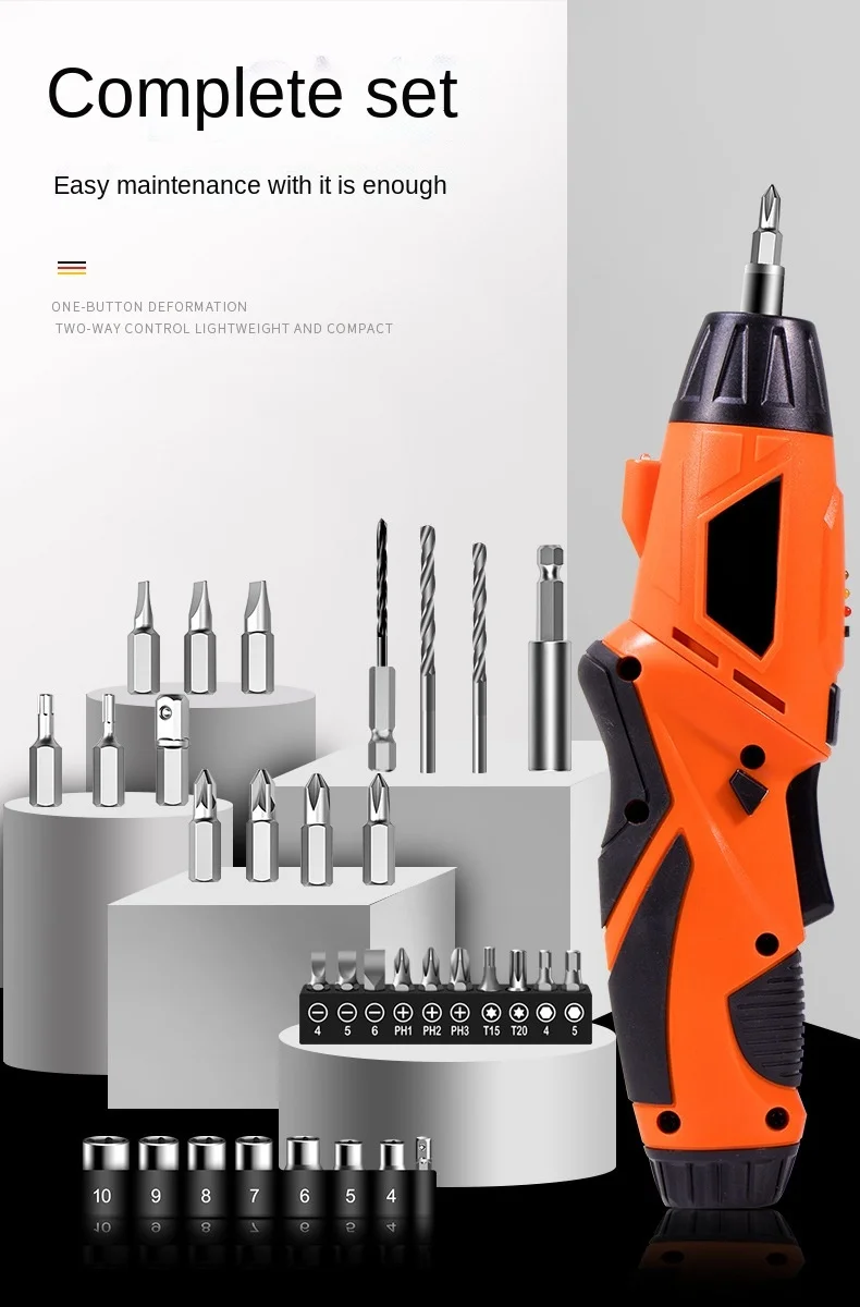 Mini Portable Hand Electric Screwdriver And Drill Cordless Electric