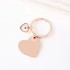 Rose gold oblique peach Heart shape