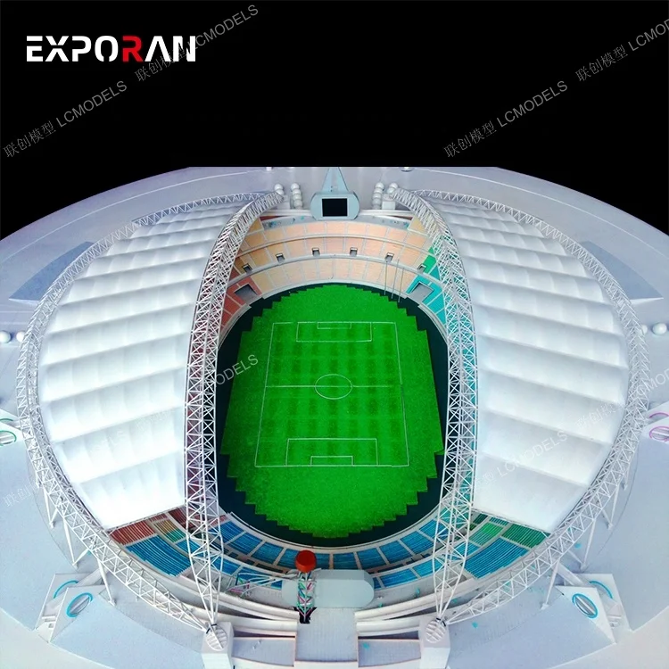 High Quality Building Model Architectural 3D football stadium building model architectural model maker