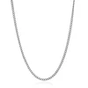 Collar curb de 4 mm color plata.