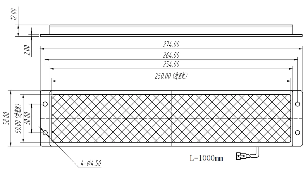 product backlighting source suitable for object contour detection and size detection-8