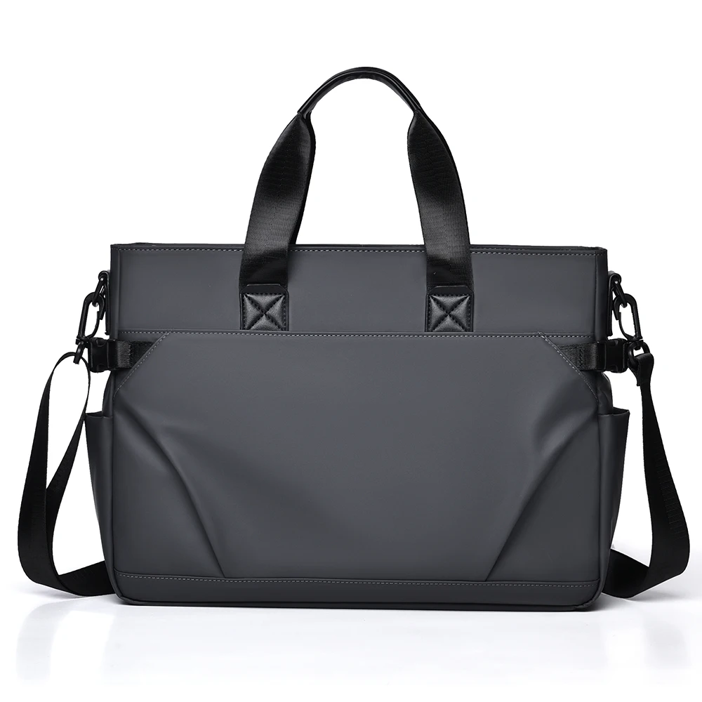Men's Large Capacity Crossbody Bag Adjustable Strap, Slim & Lightweight for Daily Commute