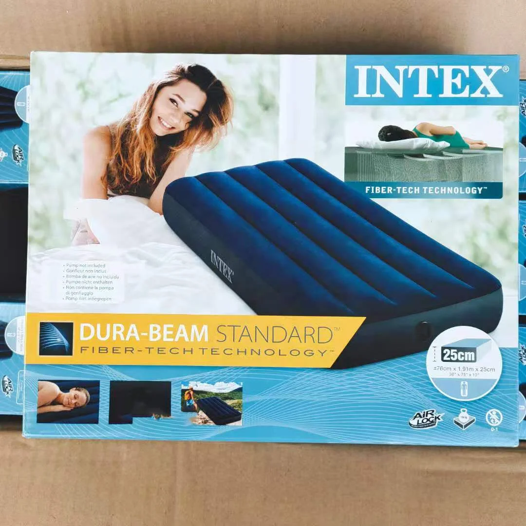 INTEX DURA-BEAM STANDARD エアーベッド シングル Intex Dura-Beam Standard Series Twin Size Air Mattress with