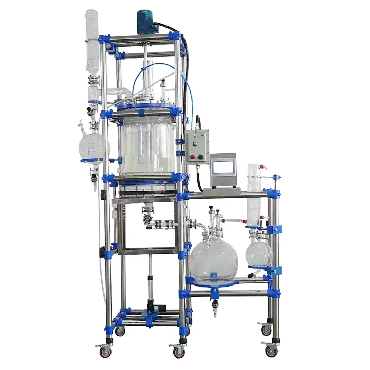 高純度化学合成用 200L ホウケイ酸ガラス反応器