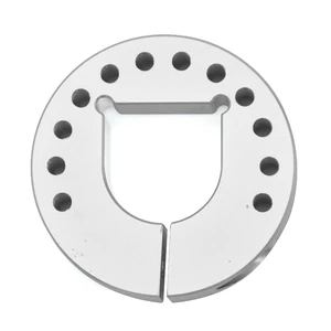 Custom CNC Machining Services 5 Axis Aluminum Lathe Bearing Bushing with Grooved Gear Valve Setting Plate Loader