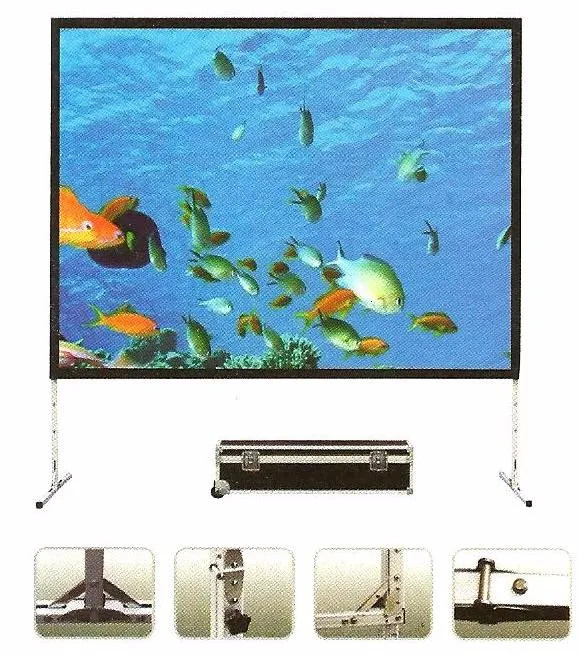 Fast Fold Portable Projection Screens Floor Standing Projector Screen for Business Trip or Presentation Use Screen