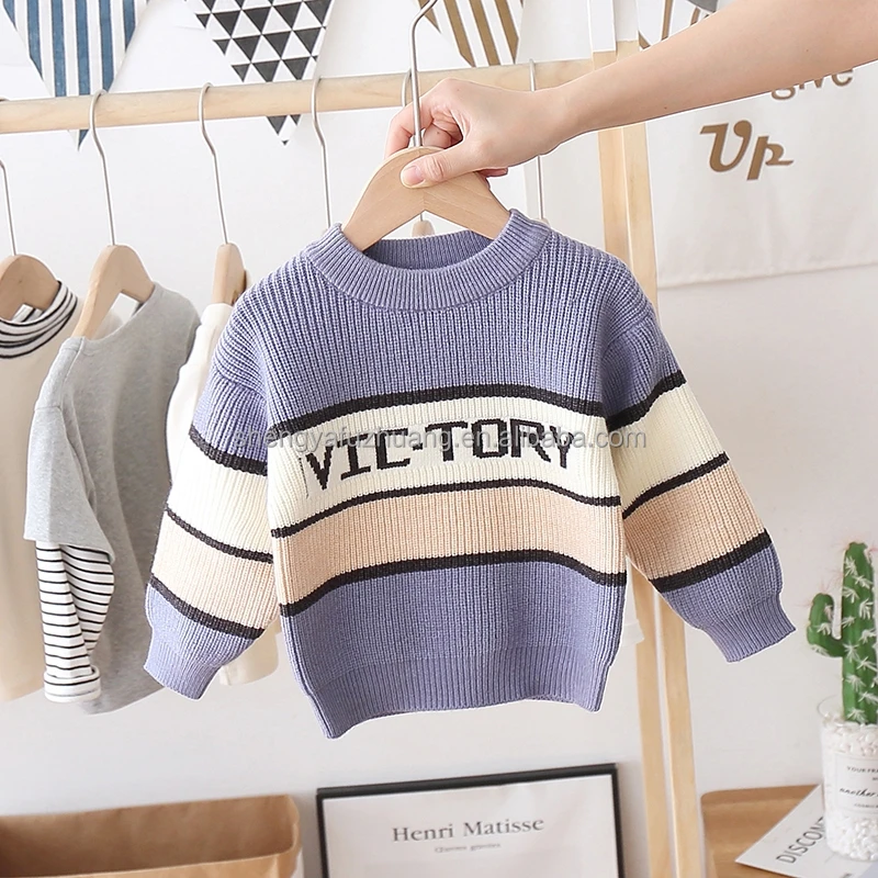 Girls Knitted Baby Cute Pullover Sweater Autumn Children's Sweater Cartoon Quality Winter Cotton Computer Knit Sweaters