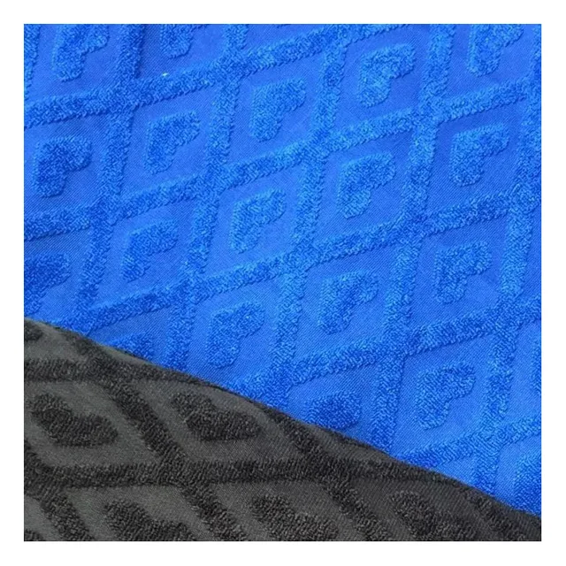 1119-2#Hot selling polyester knitted towel jacquard fabric