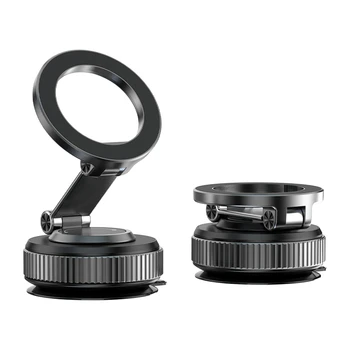2025 Top Selling Small Portable Factory Private Mold Electric Vacuum Magnetic Suction Phone Holder Car Mount for iPhone 16 15 14