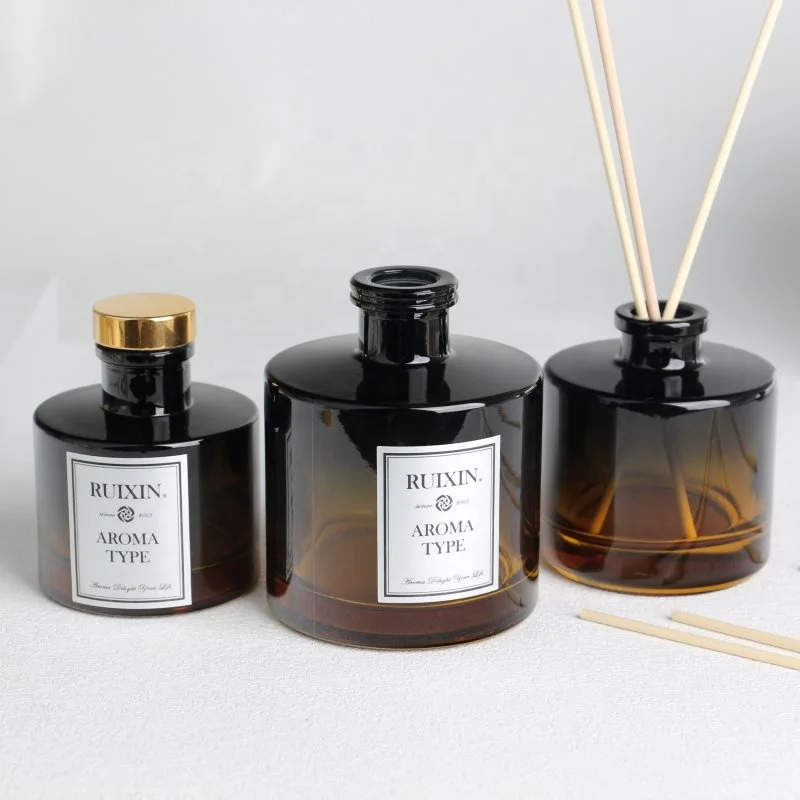 Diffucer Fad Luxury Diffuser Glass Bottle Empty 100ml 150ml 200ml Round Reed ...