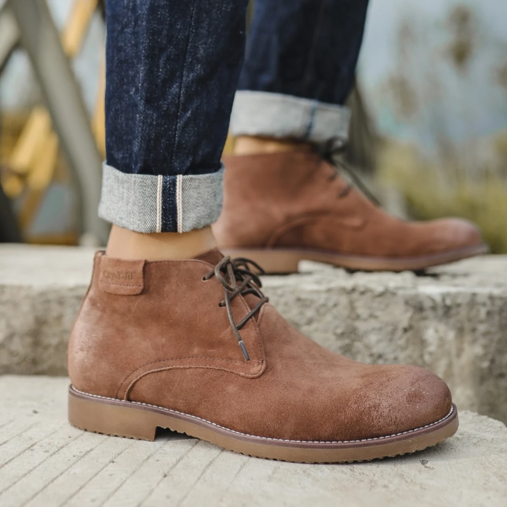 Chukka Boots Boots Herren Wildleder Men's Fashionable Formal Low Ankle Dress Shoes Flat Autumn Suede Chukka Boots Boots Herren Wildleder Men's Fashionable Formal Low Ankle Dress Shoes Flat Autumn Suede