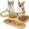 Support pour gamelle à chat