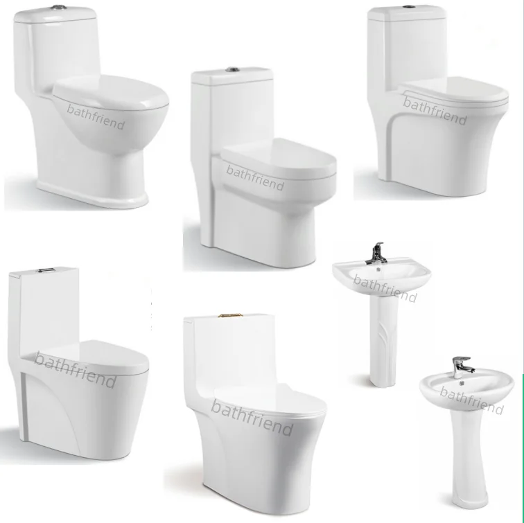 Nepal Market Toilet Cheap Siphonic One Piece Commode Toilet Water