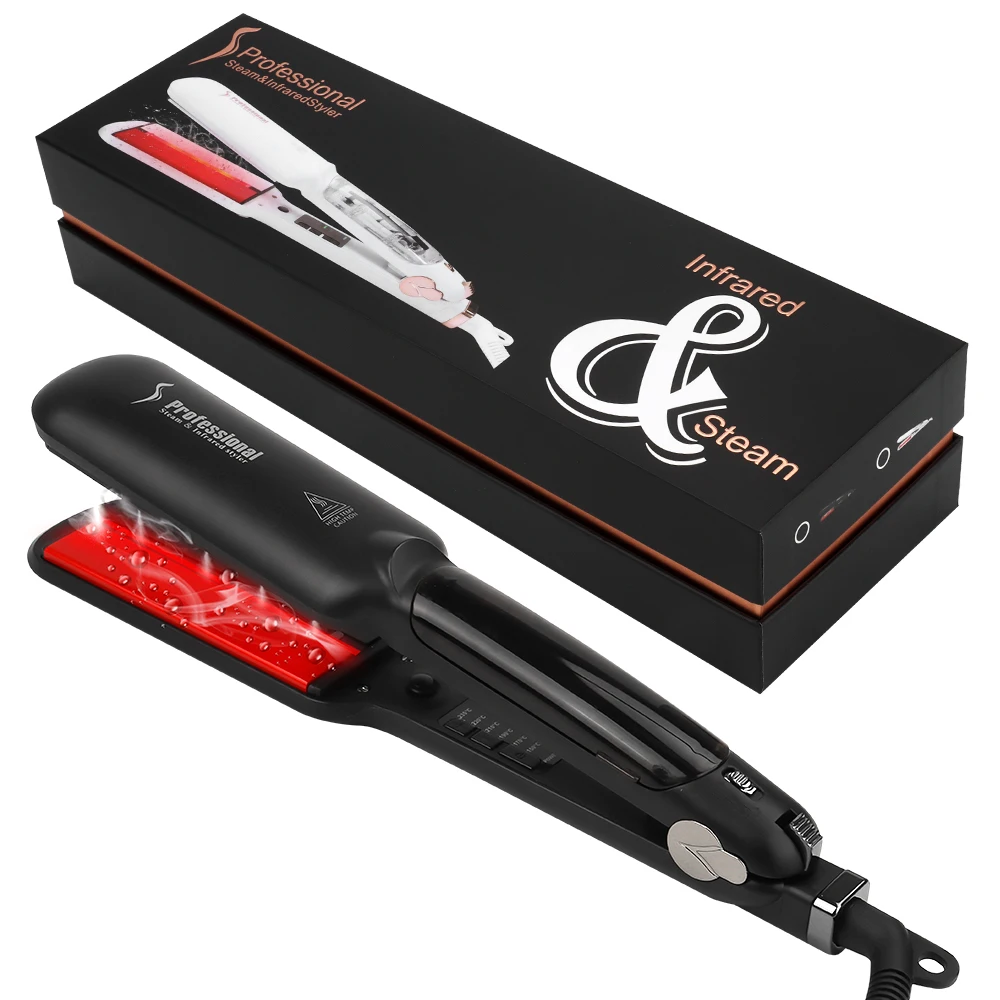 Professional Steam Styler Alisadoras De Pelo De Titanio Alisador