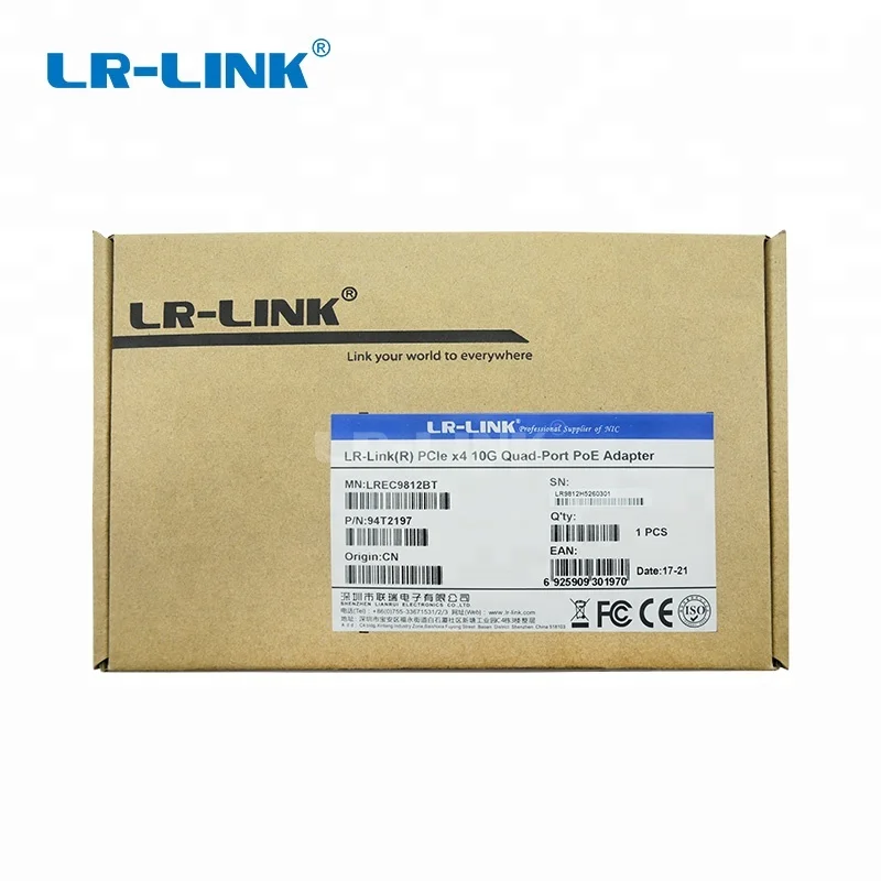 网卡品牌 Lr-link Lrec9812bt Pcie 3.0x4 双 Rj45 铜线端口 10 千兆网卡兼容 X550-t2 - Buy ...