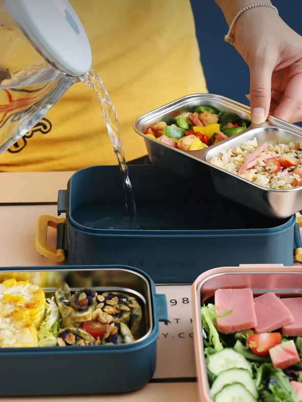 Office and Students 304 stainless steel double insulated bento lunch box portable