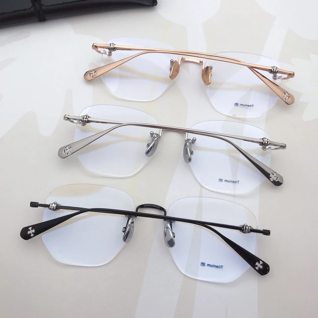 2023 High Pure Titanium Optical Frame Good Quality Glasses for Men and Women Titan Eyewear Frames CS695