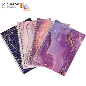 Small Fresh Simple Creative Student Account Book Double Sided Sky Design A5 Spiral Notebook Paper Cover for Online Brands